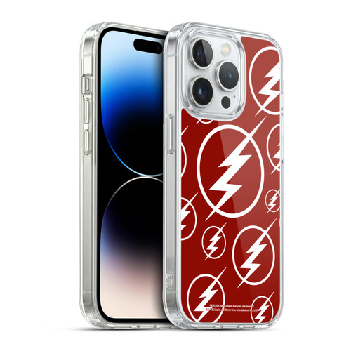 The Flash TV Series Logos Pattern Soft Gel Case for Apple iPhone 13 Pro & MagSafe