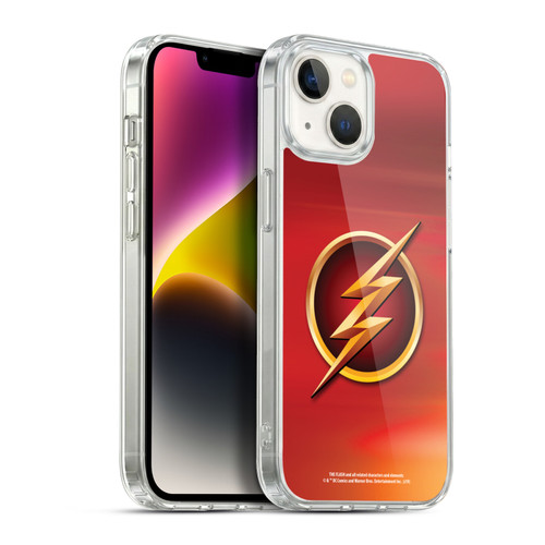 The Flash TV Series Logos Red Soft Gel Case for Apple iPhone 14
