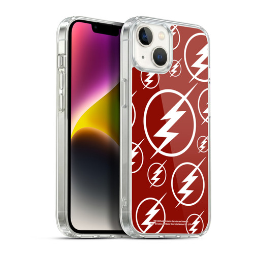 The Flash TV Series Logos Pattern Soft Gel Case for Apple iPhone 14 Plus & MagSafe