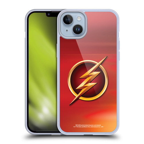 The Flash TV Series Logos Red Soft Gel Case for Apple iPhone 14 Plus