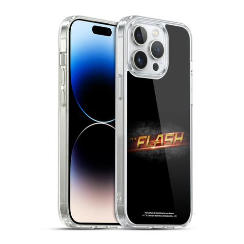 The Flash TV Series Logos Black Soft Gel Case for Apple iPhone 14 Pro Max & MagSafe