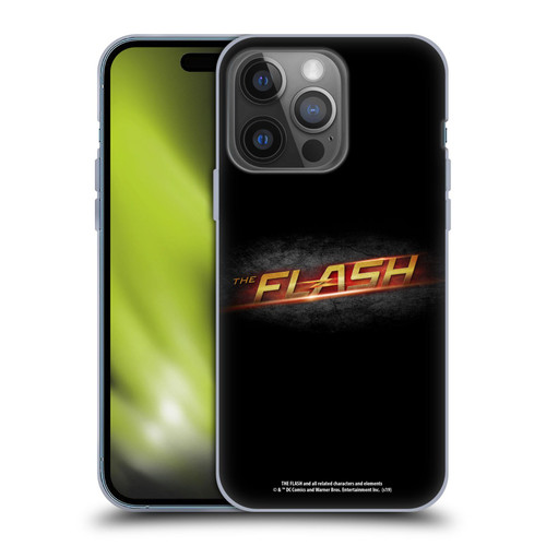 The Flash TV Series Logos Black Soft Gel Case for Apple iPhone 14 Pro
