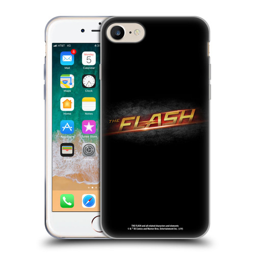 The Flash TV Series Logos Black Soft Gel Case for Apple iPhone 7 / 8 / SE 2020 & 2022