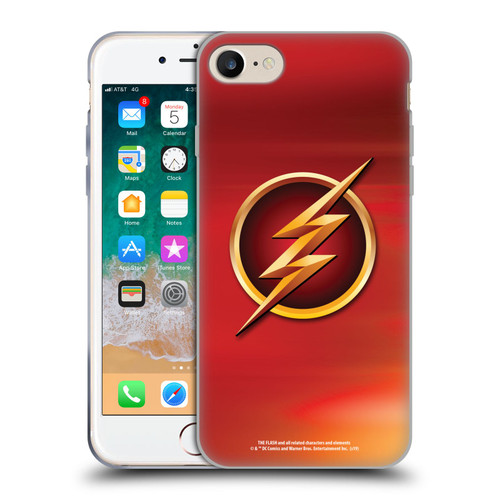 The Flash TV Series Logos Red Soft Gel Case for Apple iPhone 7 / 8 / SE 2020 & 2022