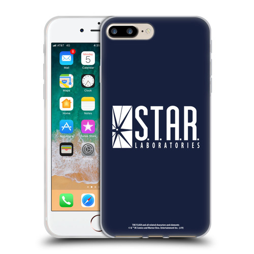 The Flash TV Series Logos Star Labs Soft Gel Case for Apple iPhone 7 Plus / iPhone 8 Plus