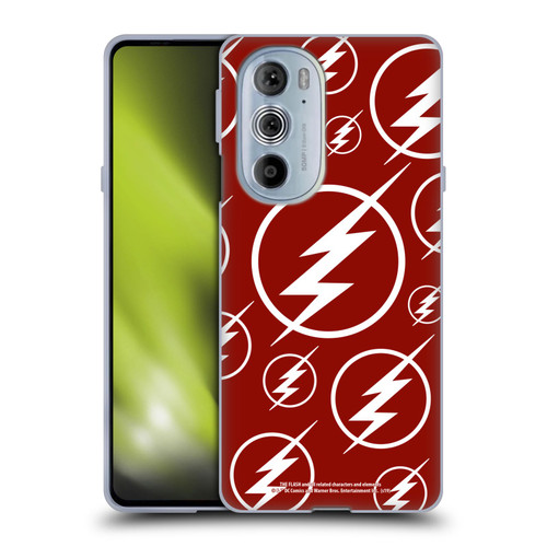 The Flash TV Series Logos Pattern Soft Gel Case for Motorola Edge X30