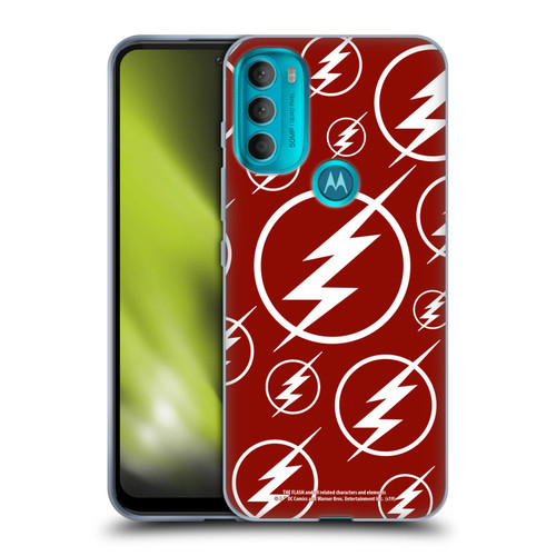 The Flash TV Series Logos Pattern Soft Gel Case for Motorola Moto G71 5G