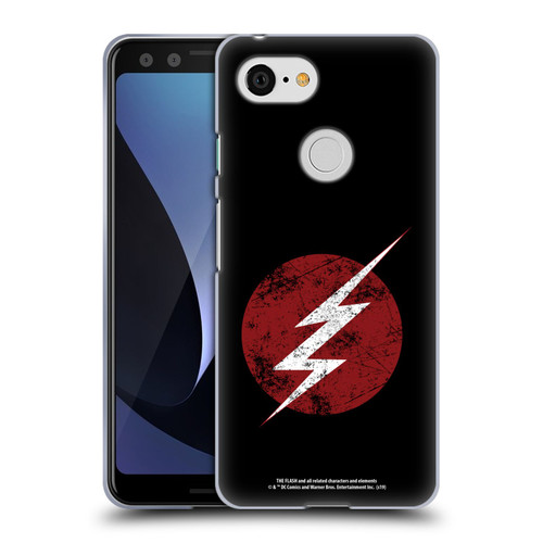 The Flash TV Series Logos Distressed Look Soft Gel Case for Google Pixel 3