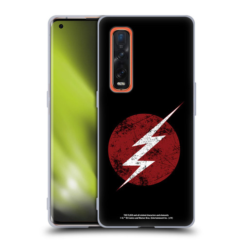 The Flash TV Series Logos Distressed Look Soft Gel Case for OPPO Find X2 Pro 5G