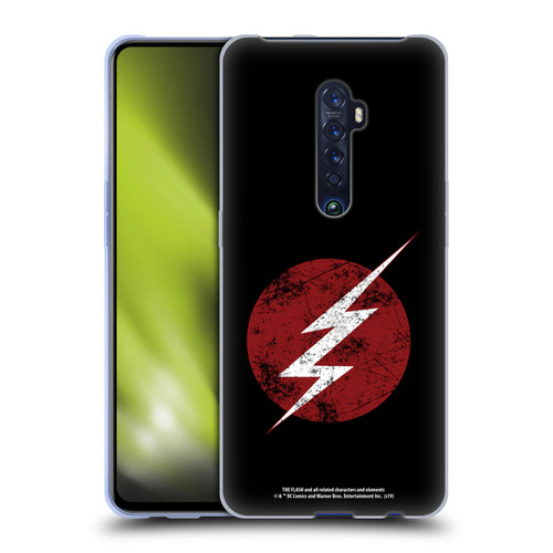 The Flash TV Series Logos Distressed Look Soft Gel Case for OPPO Reno 2