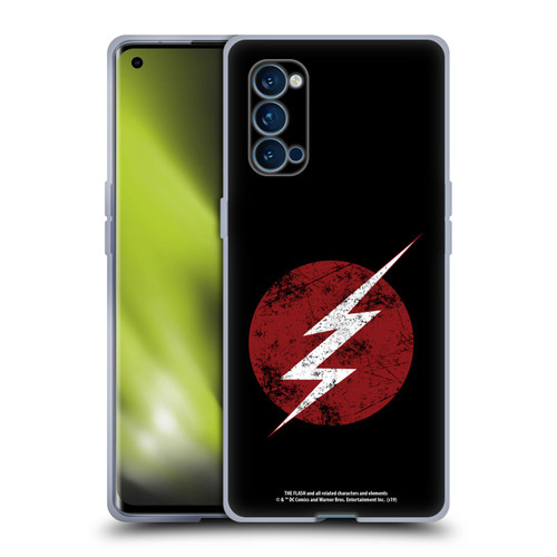 The Flash TV Series Logos Distressed Look Soft Gel Case for OPPO Reno 4 Pro 5G