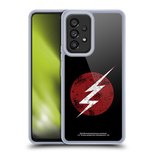 The Flash TV Series Logos Distressed Look Soft Gel Case for Samsung Galaxy A53 5G (2022)