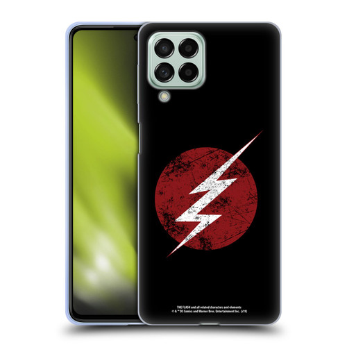 The Flash TV Series Logos Distressed Look Soft Gel Case for Samsung Galaxy M53 (2022)