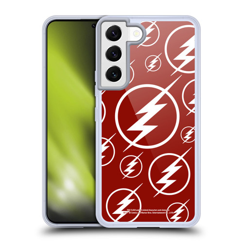The Flash TV Series Logos Pattern Soft Gel Case for Samsung Galaxy S22 5G