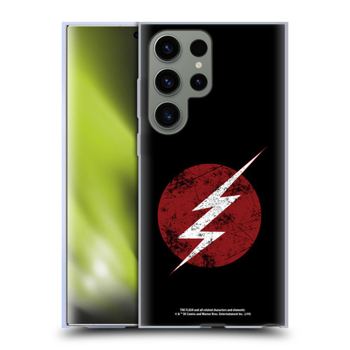 The Flash TV Series Logos Distressed Look Soft Gel Case for Samsung Galaxy S23 Ultra 5G