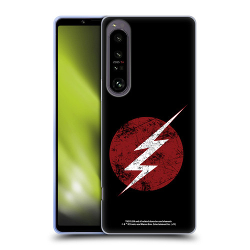 The Flash TV Series Logos Distressed Look Soft Gel Case for Sony Xperia 1 IV