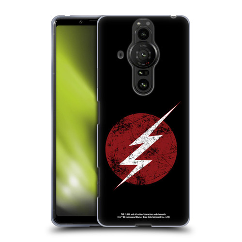 The Flash TV Series Logos Distressed Look Soft Gel Case for Sony Xperia Pro-I
