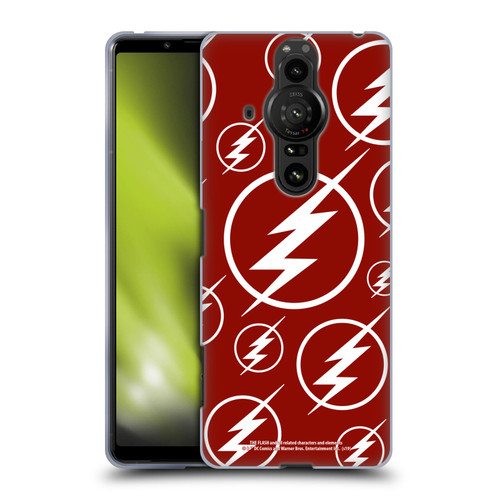 The Flash TV Series Logos Pattern Soft Gel Case for Sony Xperia Pro-I