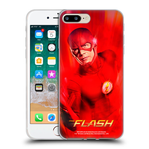 The Flash TV Series Poster Barry Red Soft Gel Case for Apple iPhone 7 Plus / iPhone 8 Plus