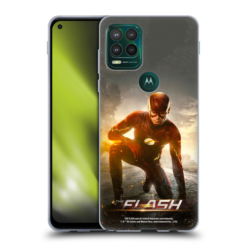 The Flash TV Series Poster Barry Kneel Pose Soft Gel Case for Motorola Moto G Stylus 5G 2021