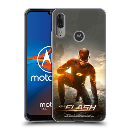 The Flash TV Series Poster Barry Kneel Pose Soft Gel Case for Motorola Moto E6 Plus