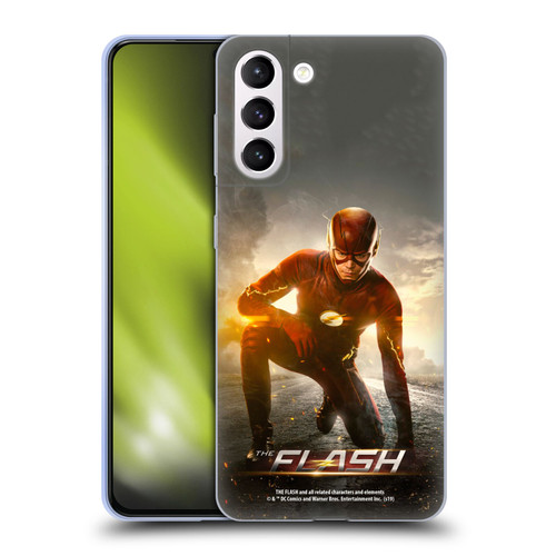 The Flash TV Series Poster Barry Kneel Pose Soft Gel Case for Samsung Galaxy S21+ 5G