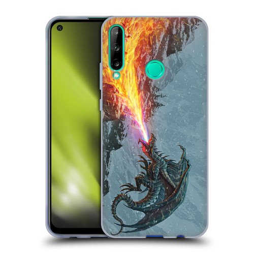 Christos Karapanos Mythical Art Power Of The Dragon Flame Soft Gel Case for Huawei P40 lite E