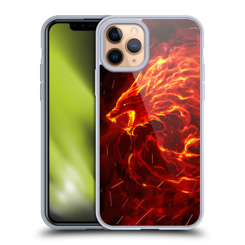 Christos Karapanos Mythical Art Wolf Spirit Soft Gel Case for Apple iPhone 11 Pro