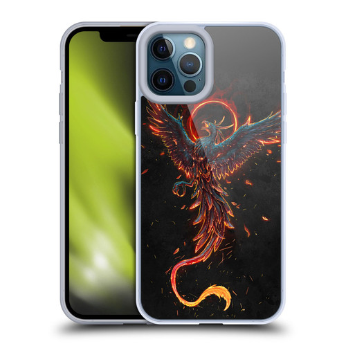 Christos Karapanos Mythical Art Black Phoenix Soft Gel Case for Apple iPhone 12 Pro Max