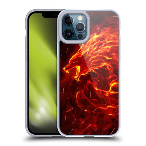 Christos Karapanos Mythical Art Wolf Spirit Soft Gel Case for Apple iPhone 12 Pro Max