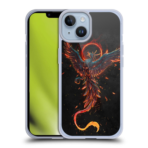 Christos Karapanos Mythical Art Black Phoenix Soft Gel Case for Apple iPhone 14