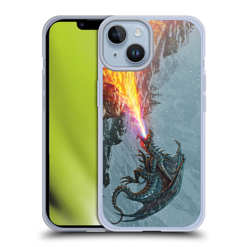 Christos Karapanos Mythical Art Power Of The Dragon Flame Soft Gel Case for Apple iPhone 14