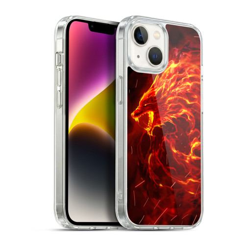Christos Karapanos Mythical Art Wolf Spirit Soft Gel Case for Apple iPhone 14