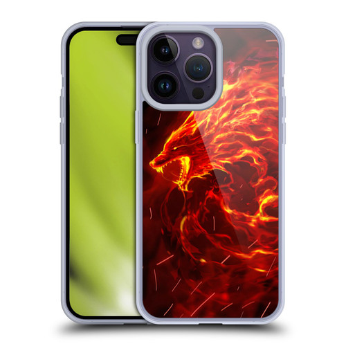 Christos Karapanos Mythical Art Wolf Spirit Soft Gel Case for Apple iPhone 14 Pro Max