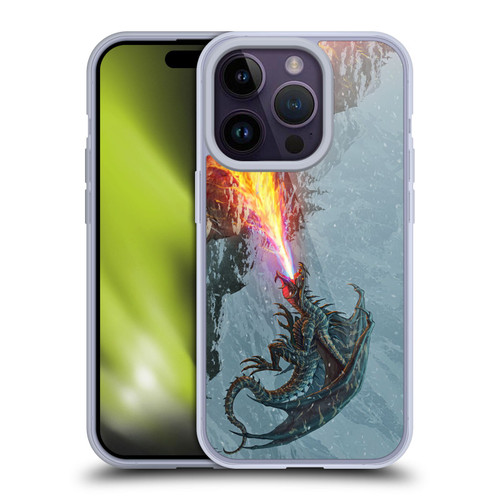 Christos Karapanos Mythical Art Power Of The Dragon Flame Soft Gel Case for Apple iPhone 14 Pro