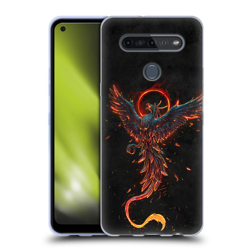 Christos Karapanos Mythical Art Black Phoenix Soft Gel Case for LG K51S