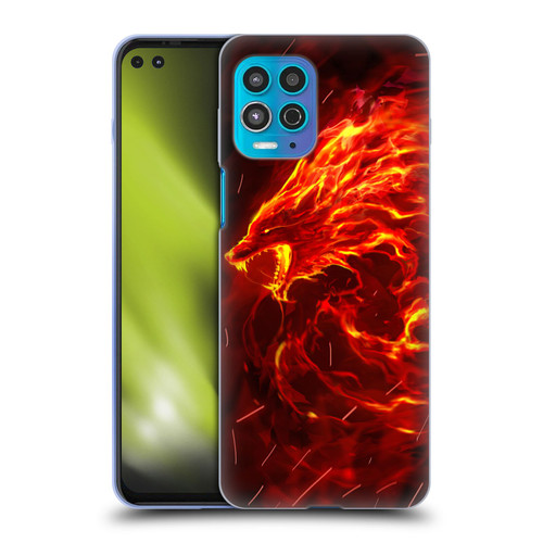 Christos Karapanos Mythical Art Wolf Spirit Soft Gel Case for Motorola Moto G100