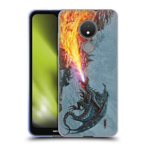 Christos Karapanos Mythical Art Power Of The Dragon Flame Soft Gel Case for Nokia C21