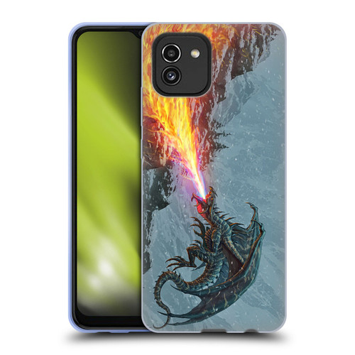 Christos Karapanos Mythical Art Power Of The Dragon Flame Soft Gel Case for Samsung Galaxy A03 (2021)