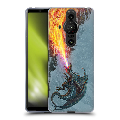 Christos Karapanos Mythical Art Power Of The Dragon Flame Soft Gel Case for Sony Xperia Pro-I