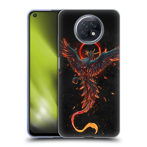 Christos Karapanos Mythical Art Black Phoenix Soft Gel Case for Xiaomi Redmi Note 9T 5G