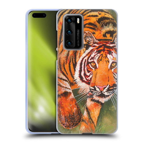 Graeme Stevenson Assorted Designs Tiger 1 Soft Gel Case for Huawei P40 5G