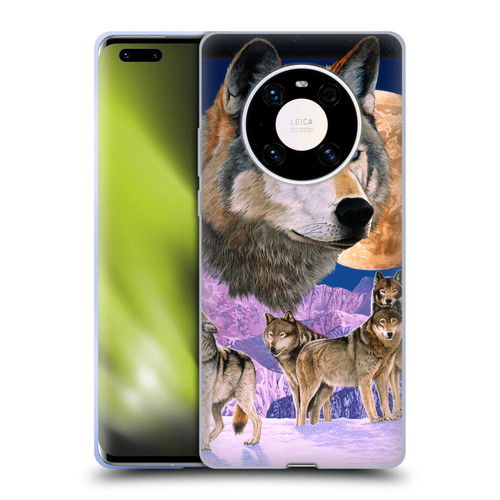 Graeme Stevenson Assorted Designs Wolves Soft Gel Case for Huawei Mate 40 Pro 5G