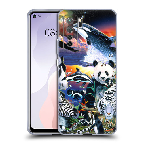 Graeme Stevenson Assorted Designs Animals Soft Gel Case for Huawei Nova 7 SE/P40 Lite 5G