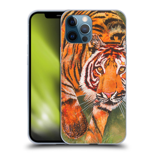 Graeme Stevenson Assorted Designs Tiger 1 Soft Gel Case for Apple iPhone 12 Pro Max