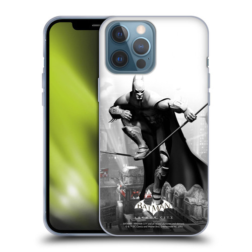 Batman Arkham City Key Art Comic Book Cover Soft Gel Case for Apple iPhone 13 Pro Max