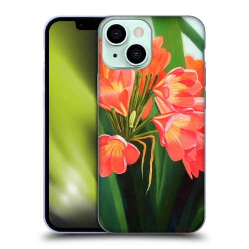 Graeme Stevenson Assorted Designs Flowers 2 Soft Gel Case for Apple iPhone 13 Mini