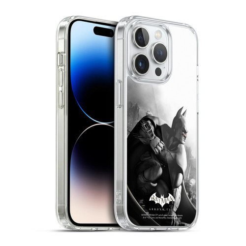 Batman Arkham City Key Art Poster Soft Gel Case for Apple iPhone 14 Pro & MagSafe