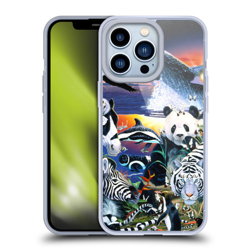 Graeme Stevenson Assorted Designs Animals Soft Gel Case for Apple iPhone 13 Pro