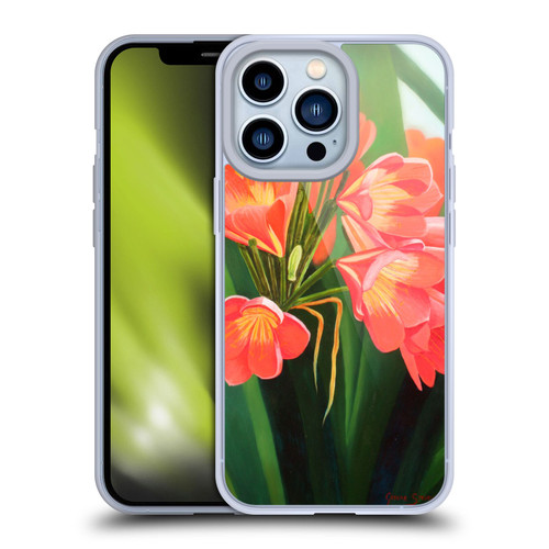 Graeme Stevenson Assorted Designs Flowers 2 Soft Gel Case for Apple iPhone 13 Pro